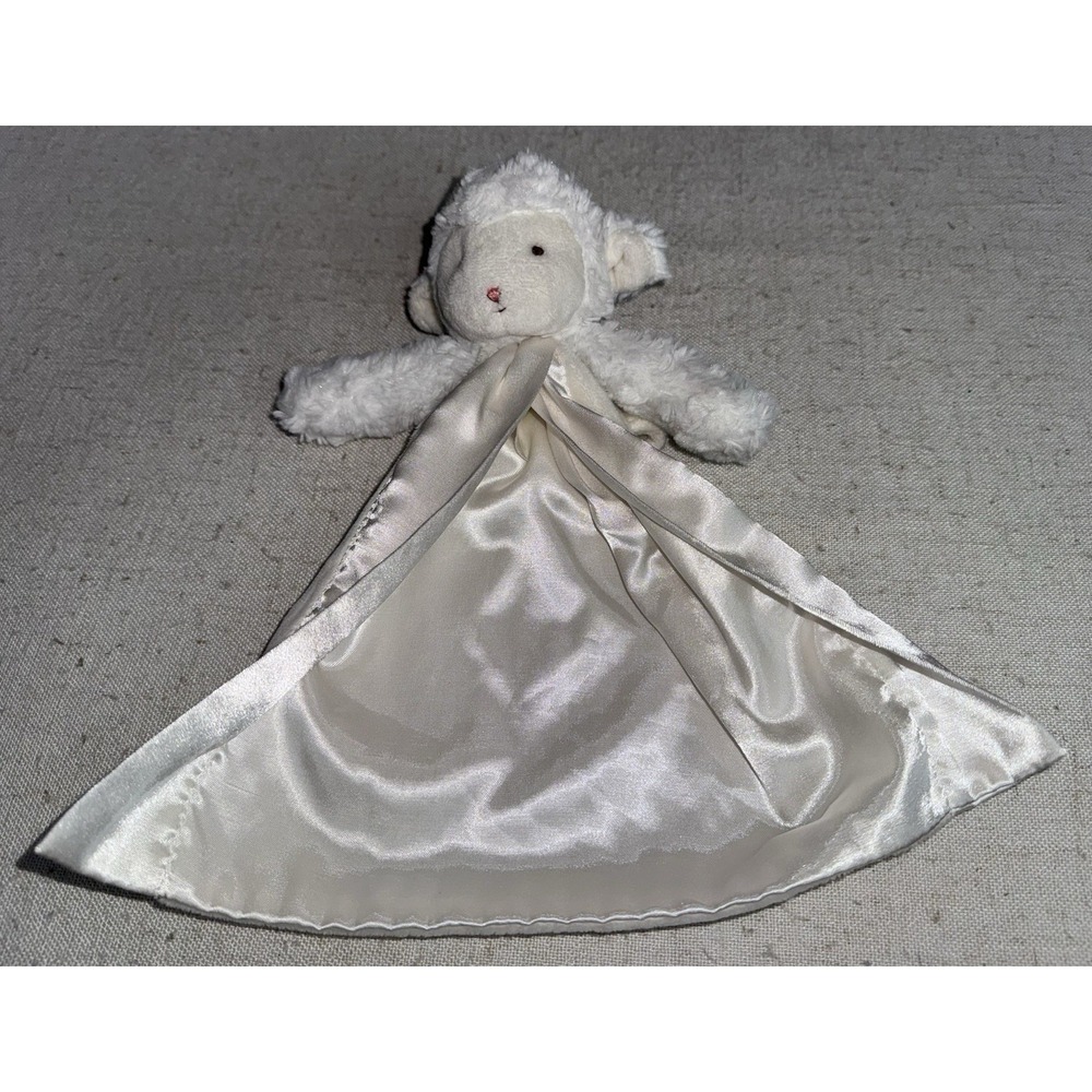 Bunnies by the Bay Carrots White Sheep Lamb Lovey Security Blanket Baby